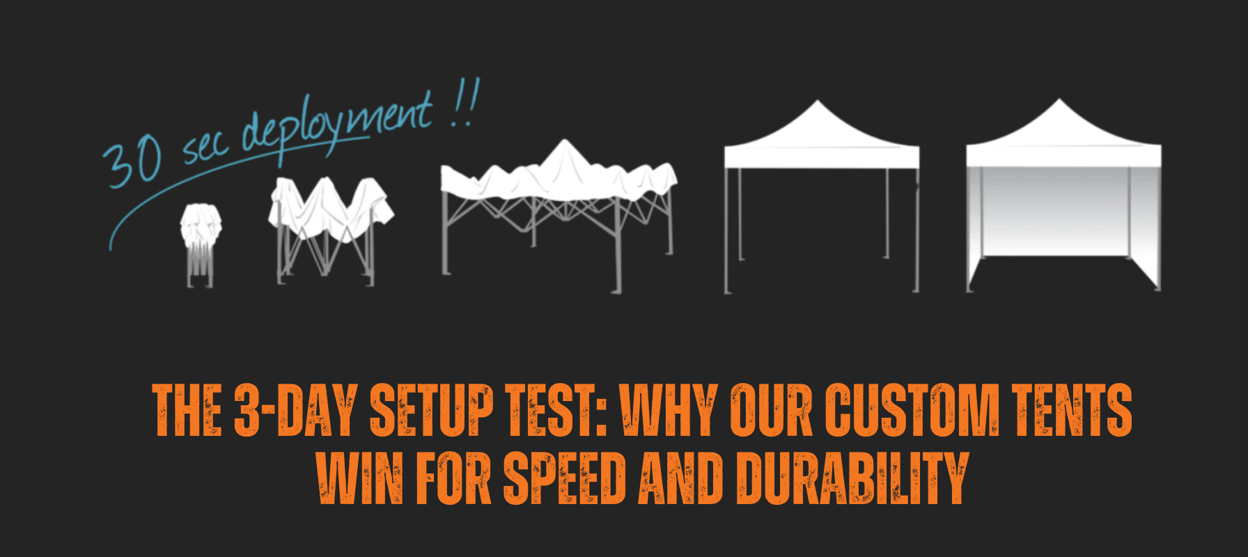 Custom Tents Win for Speed and Durability