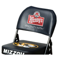 Black chair back cover with Wendy's logo and "Now that's better." text.