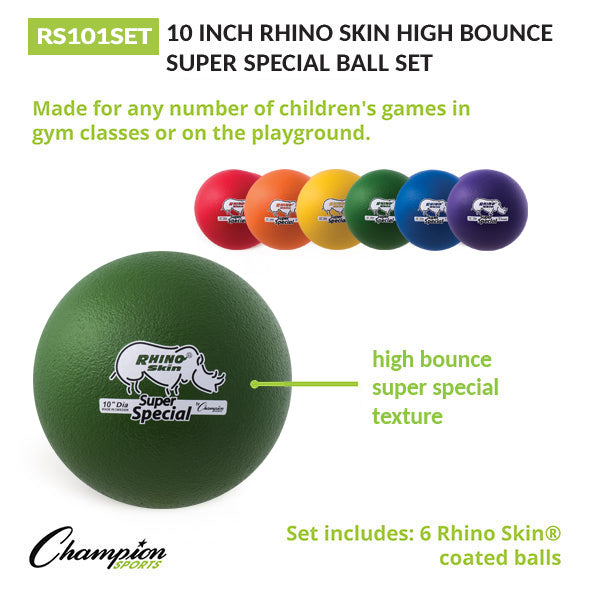 10" Rhino Skin Low Bounce Super Special Ball Set