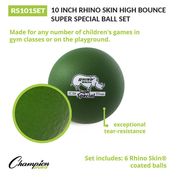 10" Rhino Skin Low Bounce Super Special Ball Set