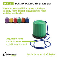 Thumbnail for Plastic Platform Stilts Set