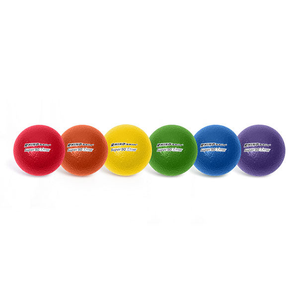 3.5" RHINO Skin Super 90 High Bounce Ball, Set of Six