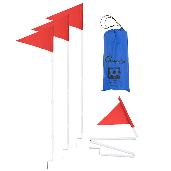 COLLAPSIBLE SOCCER CORNER FLAGS