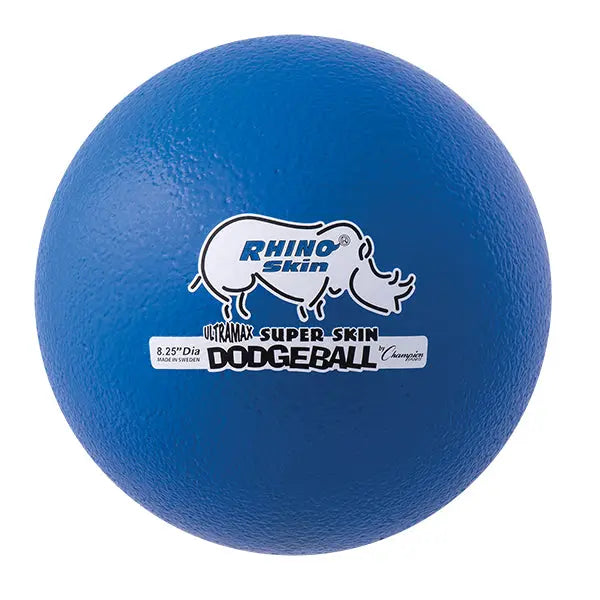 8.5" Rhino Skin Ultra Max Dodgeball, Blue HoopsKing