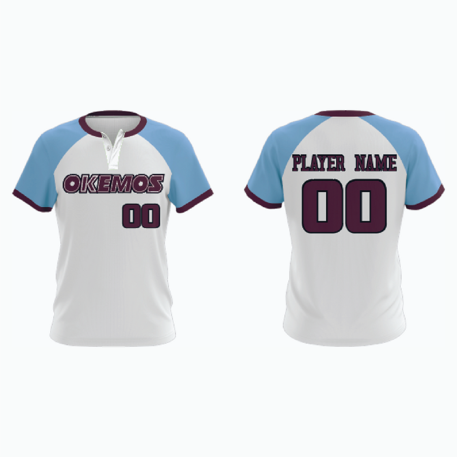 Pro 2-Button Drop V Placketed Baseball Jersey example 11
