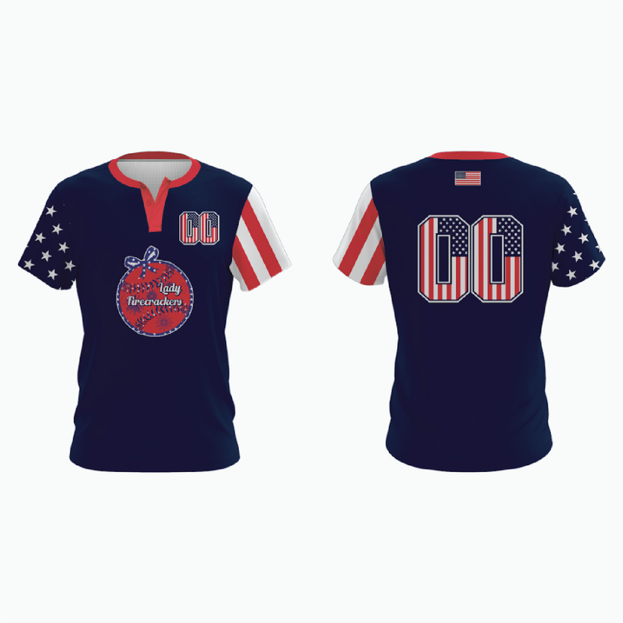 2-Button Baseball Jersey example 4