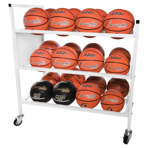 24 BALL DOUBLE WIDE BALL CART Champion Sports