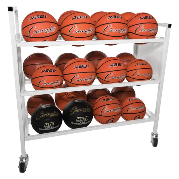 24 BALL DOUBLE WIDE BALL CART Champion Sports