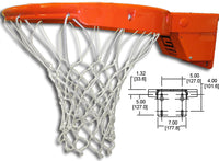 Thumbnail for Collegiate Breakaway Basketball Rim with Tube Tie Net attachment