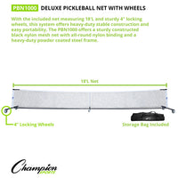 Thumbnail for Rhino Deluxe Pickleball net With Wheels