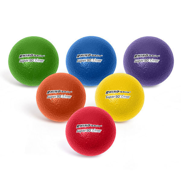 3.5" RHINO Skin Super 90 High Bounce Ball, Set of Six