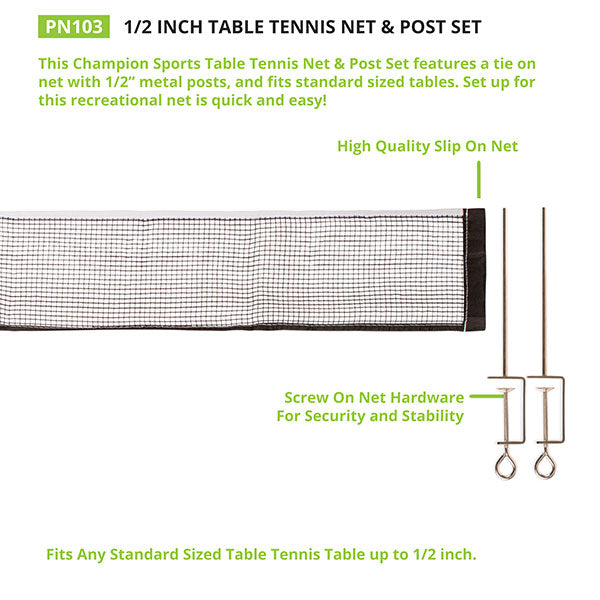 0.5"Table Tennis Net and Post
