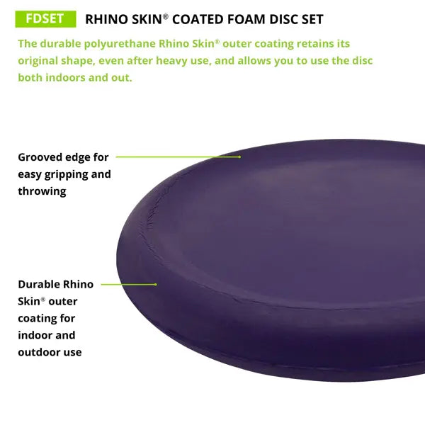 Rounded Edge Uncoated Foam Discs Set Champion Sports