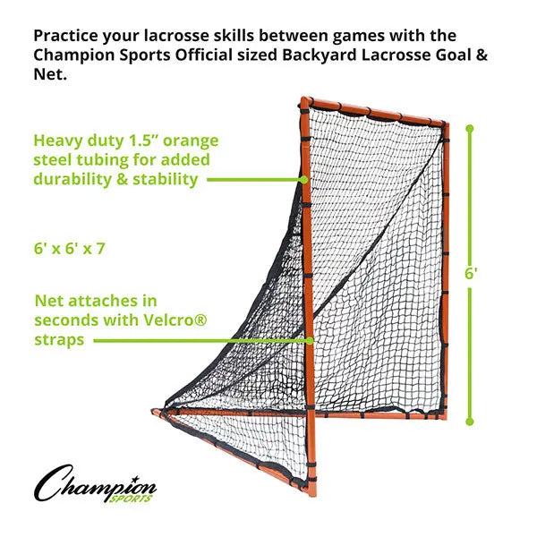 FOLDING BACKYARD LACROSSE GOAL HoopsKing