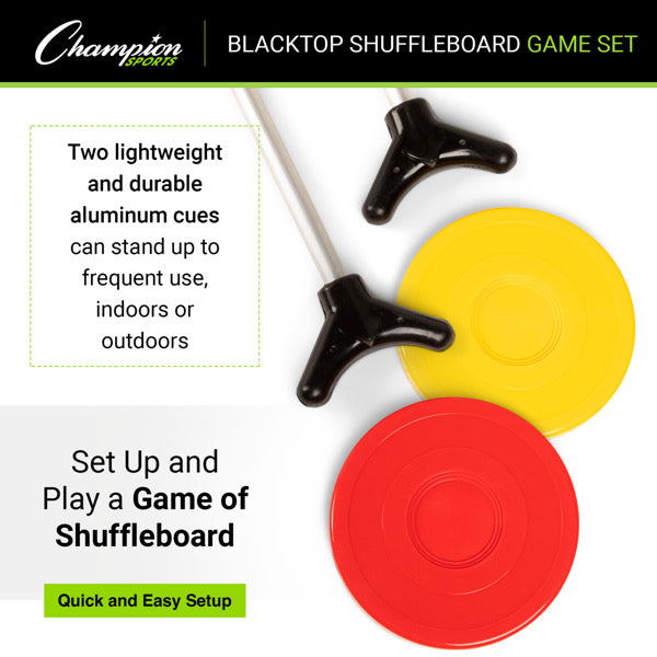 Blacktop Shuffleboard Game Set