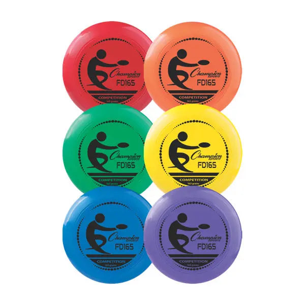Competition Plastic Discs Set of 6 Champion Sports
