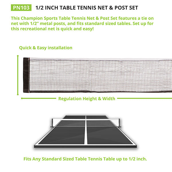 0.5"Table Tennis Net and Post