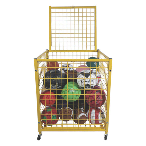 Half size Lockable Ball Locker, Yellow