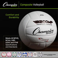 Thumbnail for Composite Volleyball, White HoopsKing