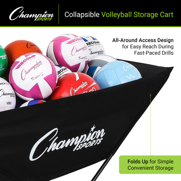 Pro Collapsible Volleyball Cart