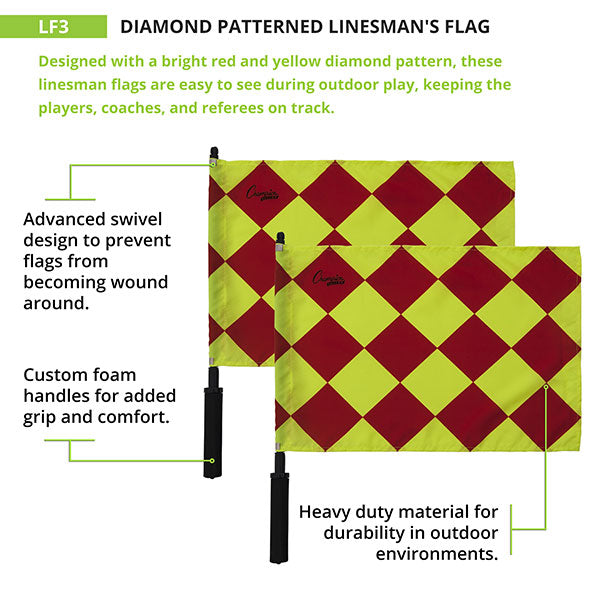 DIAMOND PATTERNED LINESMAN'S FLAG
