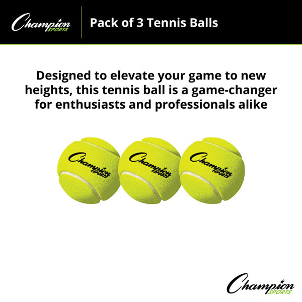 Tennis Balls, Pack of 3