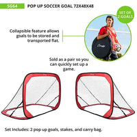 Thumbnail for POP-UP SOCCER GOAL 6' x 4' HoopsKing