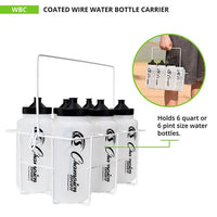Thumbnail for COATED WIRE WATER BOTTLE CARRIER HoopsKing