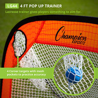 Thumbnail for 4 FT LACROSSE POP-UP TARGET TRAINER