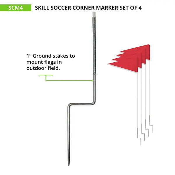 ECONOMY SOCCER CORNER FLAGS HoopsKing