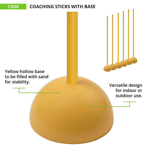 Coaching Sticks With Base