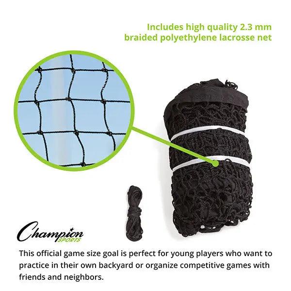 FOLDING BACKYARD LACROSSE GOAL HoopsKing