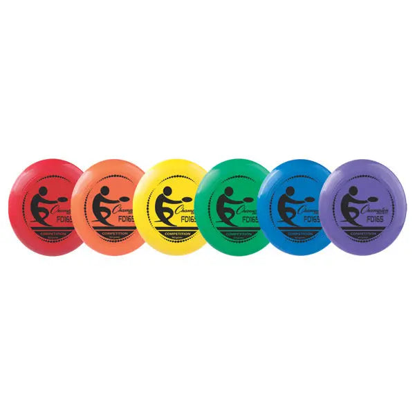 Competition Plastic Discs Set of 6 Champion Sports