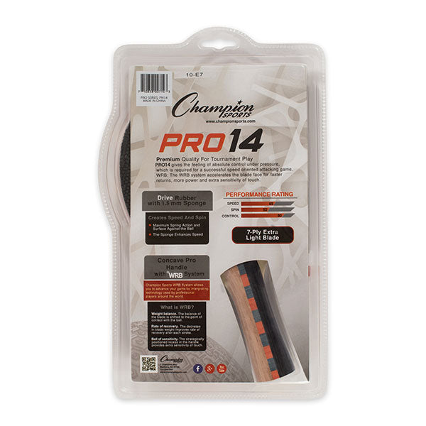 7-Ply Pips in Rubber Face Table Tennis Paddle