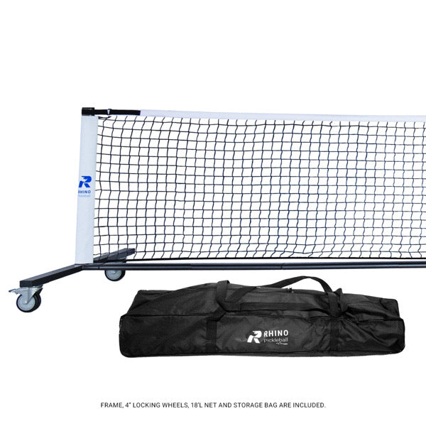 Rhino Deluxe Pickleball net With Wheels