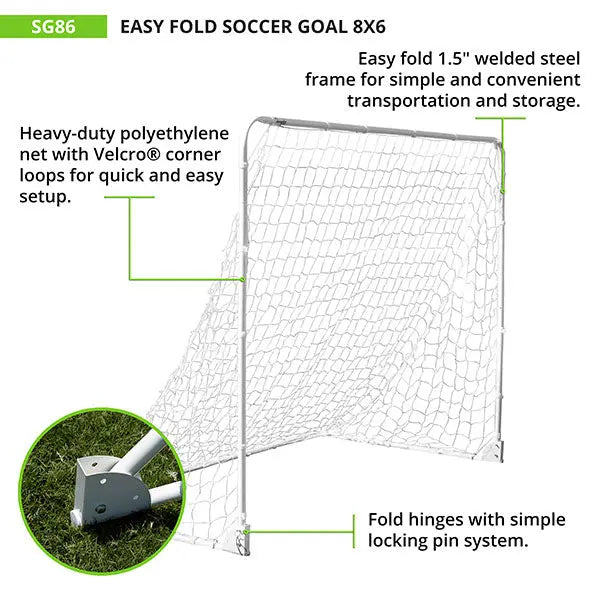 EASY FOLD SOCCER GOAL HoopsKing