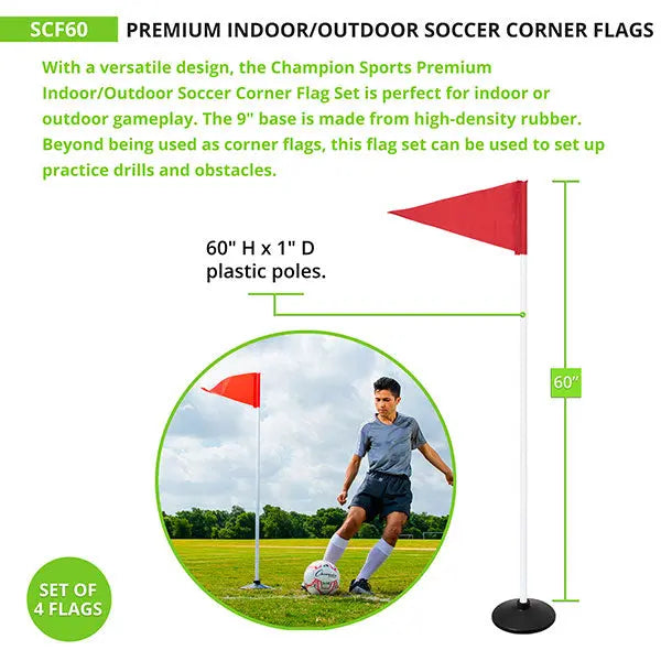 PREMIUM SOCCER CORNER FLAGS HoopsKing