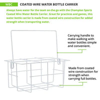 Thumbnail for COATED WIRE WATER BOTTLE CARRIER HoopsKing