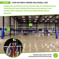 Thumbnail for 3 MM Olympic Power Volleyball Net Champion Sports