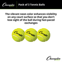 Thumbnail for Tennis Balls, Pack of 3