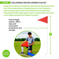 Thumbnail for COLLAPSIBLE SOCCER CORNER FLAGS
