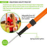 Thumbnail for Adjustable Agility Pole Set
