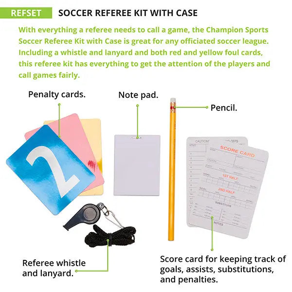 SOCCER REFEREE KIT WITH CASE HoopsKing