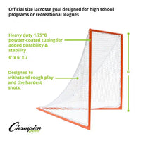 Thumbnail for PRO COMPETITION LACROSSE GOAL HoopsKing