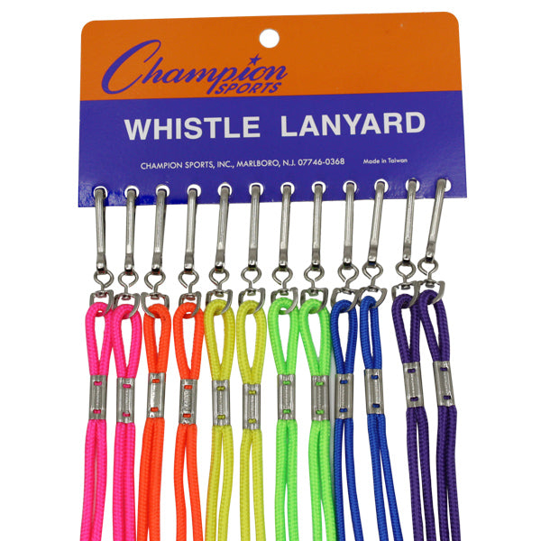 Assorted Neon Nylon Lanyards