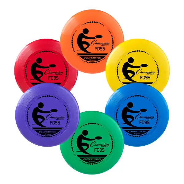 Competition Plastic Discs Set of 6 Champion Sports