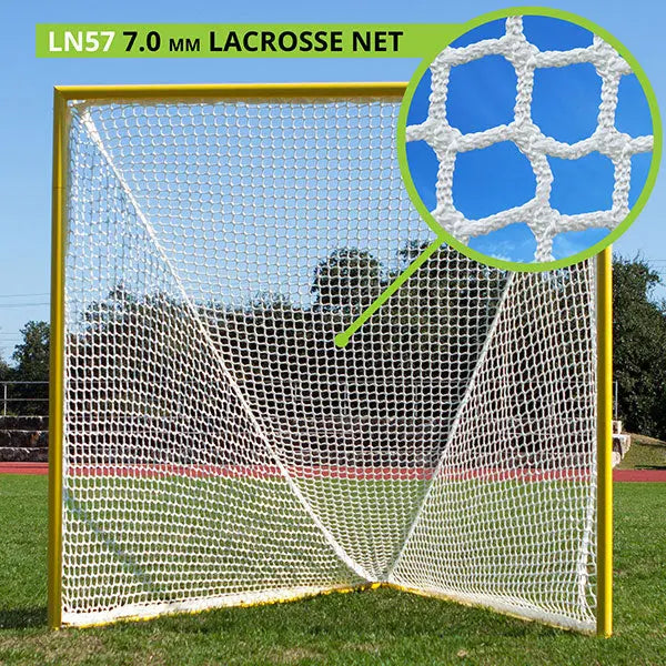 7 MM LACROSSE NETS, WHITE HoopsKing