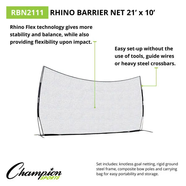 RHINO FLEX BARRIER NET 21'x10' HoopsKing