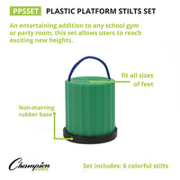 Thumbnail for Plastic Platform Stilts Set