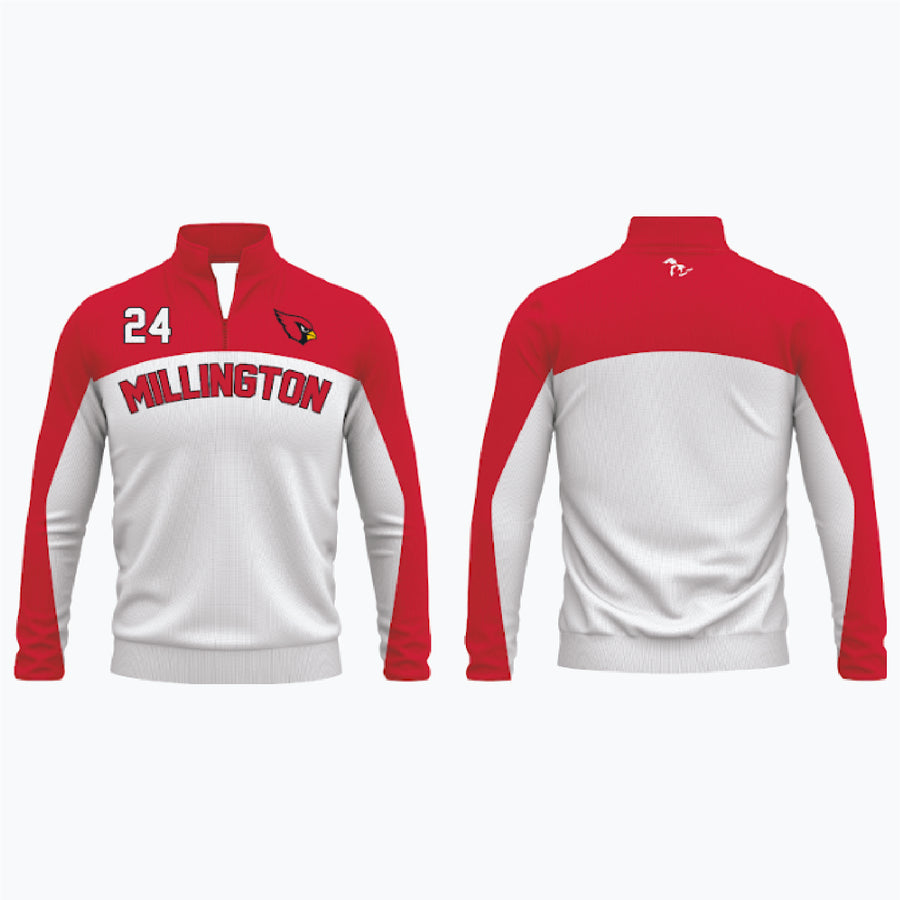 1/4 Zip Fleece Sweatshirt (Men’s, Women’s, Youth) example 1